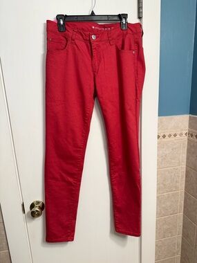 Celebrity Pink Juniors Red Skinny Jeans